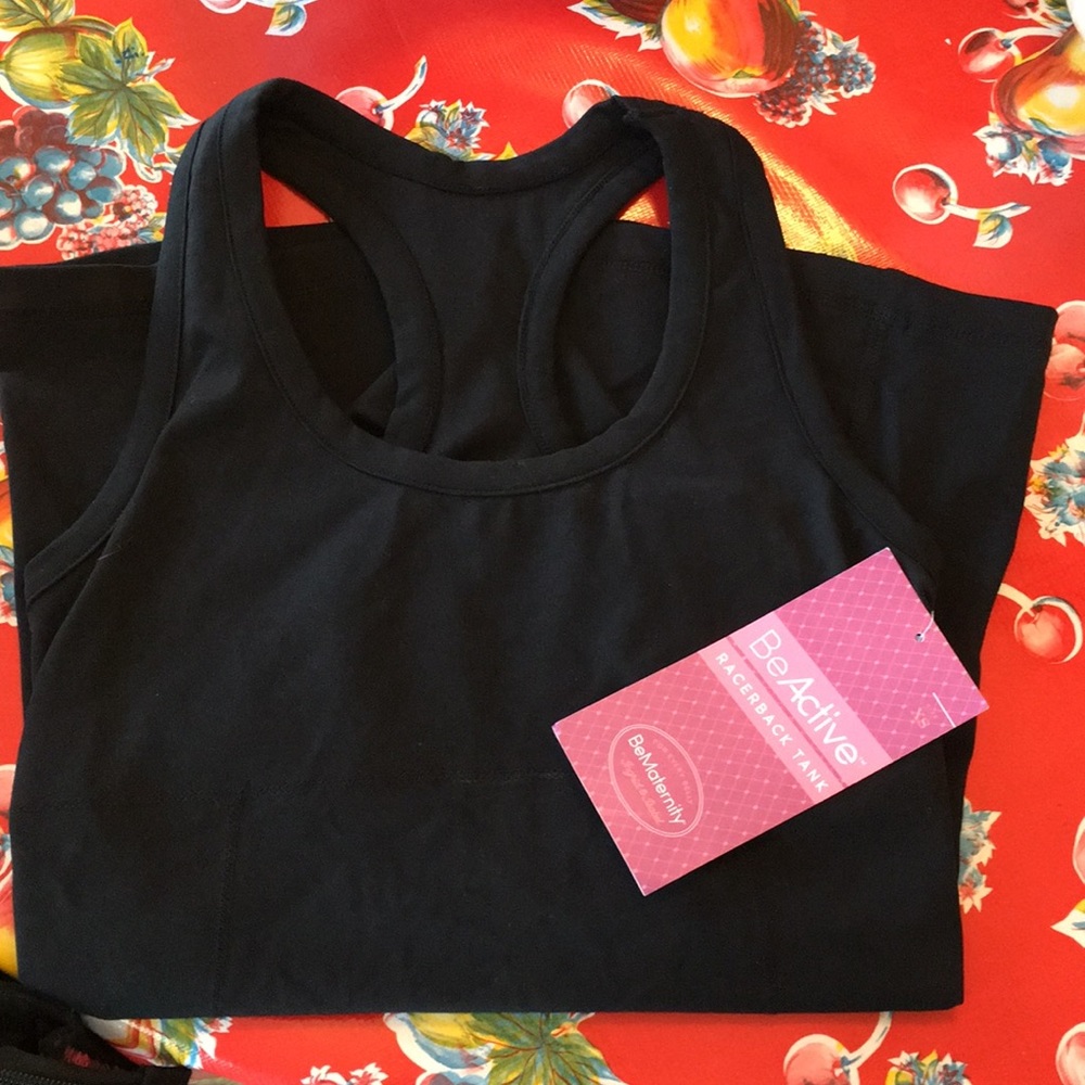 Be Active Racerback Maternity Tank Top - Picture 1 of 5